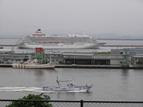 2008/10/01:日本一のクルーズ客船　『飛鳥�』　境港に寄港！